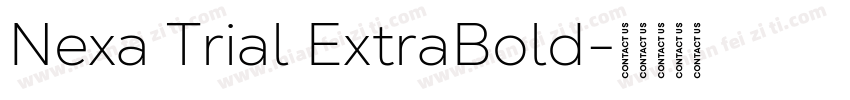 Nexa Trial ExtraBold字体转换